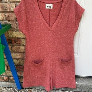 Madewell Coral Romper (S)